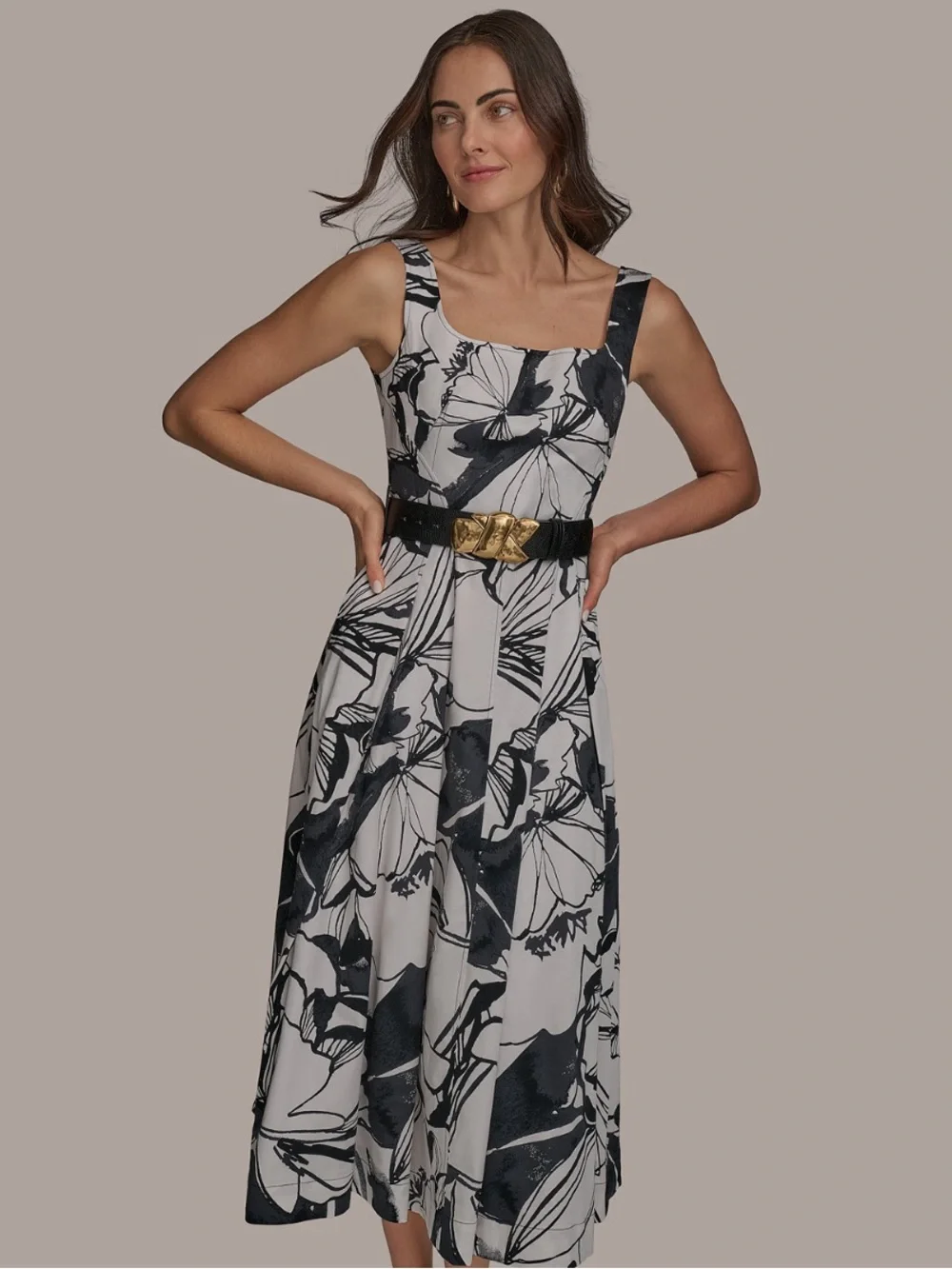 Donna Karan sleeveless midi